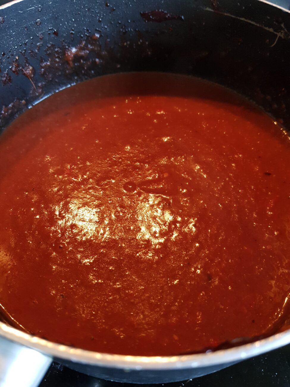 Strawberry and scotch bonnet hot sauce.